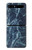 S2799 Lumière Bleu Marbre Pierre Imprimé Graphique Etui Coque Housse pour Samsung Galaxy Z Flip 5G