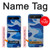 S2958 Armée Bleu Camo Camouflage Etui Coque Housse pour Samsung Galaxy Z Flip 5G