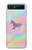 S3203 Arc en ciel Licorne Etui Coque Housse pour Samsung Galaxy Z Flip 5G