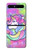 S3264 Pastel Licorne Etui Coque Housse pour Samsung Galaxy Z Flip 5G