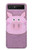 S3269 Porc Dessin animé Etui Coque Housse pour Samsung Galaxy Z Flip 5G