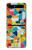 S3391 Art abstrait carreaux de mosaïque graphique Etui Coque Housse pour Samsung Galaxy Z Flip 5G