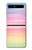 S3507 Coloré Arc-en-ciel pastel Etui Coque Housse pour Samsung Galaxy Z Flip 5G