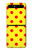 S3526 Rouge tache à pois Etui Coque Housse pour Samsung Galaxy Z Flip 5G