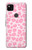 S2213 Motif rose Léopard Etui Coque Housse pour Google Pixel 4a