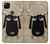 S2826 Mignon Noir Sheep Dormir Dessin Etui Coque Housse pour Google Pixel 4a