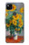 S2937 Claude Monet Bouquet de tournesols Etui Coque Housse pour Google Pixel 4a