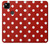 S2951 Rouge Pois Etui Coque Housse pour Google Pixel 4a