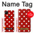 S2951 Rouge Pois Etui Coque Housse pour Google Pixel 4a