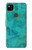 S3147 Aqua Marbre Pierre Etui Coque Housse pour Google Pixel 4a