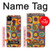 S3409 Carrés cercles concentriques Etui Coque Housse pour Google Pixel 4a