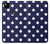 S3533 Bleu à pois Etui Coque Housse pour Google Pixel 4a