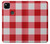 S3535 Rouge vichy Etui Coque Housse pour Google Pixel 4a