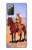 S0772 Cowboy occidental Etui Coque Housse pour Samsung Galaxy Note 20