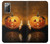 S1083 Citrouille araignée bougies Halloween Etui Coque Housse pour Samsung Galaxy Note 20