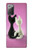 S1832 Chat d'amour Etui Coque Housse pour Samsung Galaxy Note 20