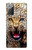 S1932 Bleu yeux Léopard Etui Coque Housse pour Samsung Galaxy Note 20