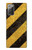 S2231 Noir et Jaune Ligne de risque rayé Etui Coque Housse pour Samsung Galaxy Note 20