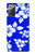 S2244 Motif Hawai Hibiscus Bleu Etui Coque Housse pour Samsung Galaxy Note 20