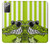 S2323 Crocodile vert drôle d'alligator Etui Coque Housse pour Samsung Galaxy Note 20