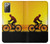 S2385 Vélo Vélo Coucher de soleil Etui Coque Housse pour Samsung Galaxy Note 20