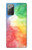 S2945 Aquarelle colorée Etui Coque Housse pour Samsung Galaxy Note 20