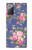 S3265 Motif Fleur millésimé Etui Coque Housse pour Samsung Galaxy Note 20