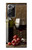 S1316 Raisins Bouteille et un verre de vin rouge Etui Coque Housse pour Samsung Galaxy Note 20 Ultra, Ultra 5G