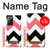 S1849 Rose Noir Chevron Zigzag Etui Coque Housse pour Samsung Galaxy Note 20 Ultra, Ultra 5G