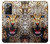 S1932 Bleu yeux Léopard Etui Coque Housse pour Samsung Galaxy Note 20 Ultra, Ultra 5G