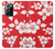 S1949 Motif Hibiscus hawaïenne Etui Coque Housse pour Samsung Galaxy Note 20 Ultra, Ultra 5G