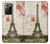 S2108 Tour Eiffel de Paris Carte postale Etui Coque Housse pour Samsung Galaxy Note 20 Ultra, Ultra 5G