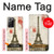 S2108 Tour Eiffel de Paris Carte postale Etui Coque Housse pour Samsung Galaxy Note 20 Ultra, Ultra 5G
