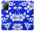 S2244 Motif Hawai Hibiscus Bleu Etui Coque Housse pour Samsung Galaxy Note 20 Ultra, Ultra 5G