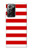 S2364 Rouge et blanc rayé Etui Coque Housse pour Samsung Galaxy Note 20 Ultra, Ultra 5G