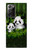 S2441 Forêt de Bambous de la famille Panda Etui Coque Housse pour Samsung Galaxy Note 20 Ultra, Ultra 5G