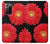 S2478 fleur rouge Daisy Etui Coque Housse pour Samsung Galaxy Note 20 Ultra, Ultra 5G