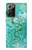 S2653 Dragon Vert Turquoise Pierre Graphique Etui Coque Housse pour Samsung Galaxy Note 20 Ultra, Ultra 5G