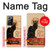 S2739 Chat Noir Noir Chat Millésime Etui Coque Housse pour Samsung Galaxy Note 20 Ultra, Ultra 5G