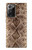 S2875 Rattle Serpent Imprimé graphique Peau Etui Coque Housse pour Samsung Galaxy Note 20 Ultra, Ultra 5G