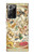 S3145 Constellation antique Carte du ciel étoilé Etui Coque Housse pour Samsung Galaxy Note 20 Ultra, Ultra 5G