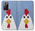 S3254 Poulet Dessin animé Etui Coque Housse pour Samsung Galaxy Note 20 Ultra, Ultra 5G