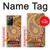 S3402 Floral Paisley Seamless Etui Coque Housse pour Samsung Galaxy Note 20 Ultra, Ultra 5G