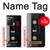 S3516 Ruban cassette millésimé Etui Coque Housse pour Samsung Galaxy Note 20 Ultra, Ultra 5G