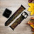 CA0044 Chinese Dragon Leather & Silicone Smart Watch Band Strap For Apple Watch iWatch