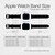 CA0058 Ancienne carte Bracelet de montre intelligente en cuir et silicone pour Apple Watch iWatch