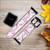 CA0219 Sakura Cherry Blossoms Leather & Silicone Smart Watch Band Strap For Apple Watch iWatch