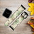 CA0236 Flower Floral Vintage Art Pattern Leather & Silicone Smart Watch Band Strap For Apple Watch iWatch