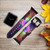 CA0341 Rainbow Unicorn Nebula Space Leather & Silicone Smart Watch Band Strap For Apple Watch iWatch