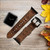 CA0363 Leo Zodiac Tattoo Brown Graphic Print Leather & Silicone Smart Watch Band Strap For Apple Watch iWatch